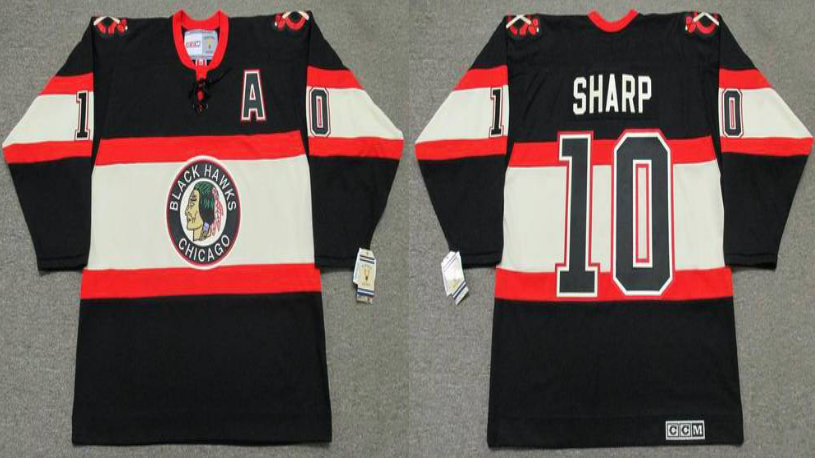2019 Men Chicago Blackhawks #10 Sharp CCM NHL jerseys